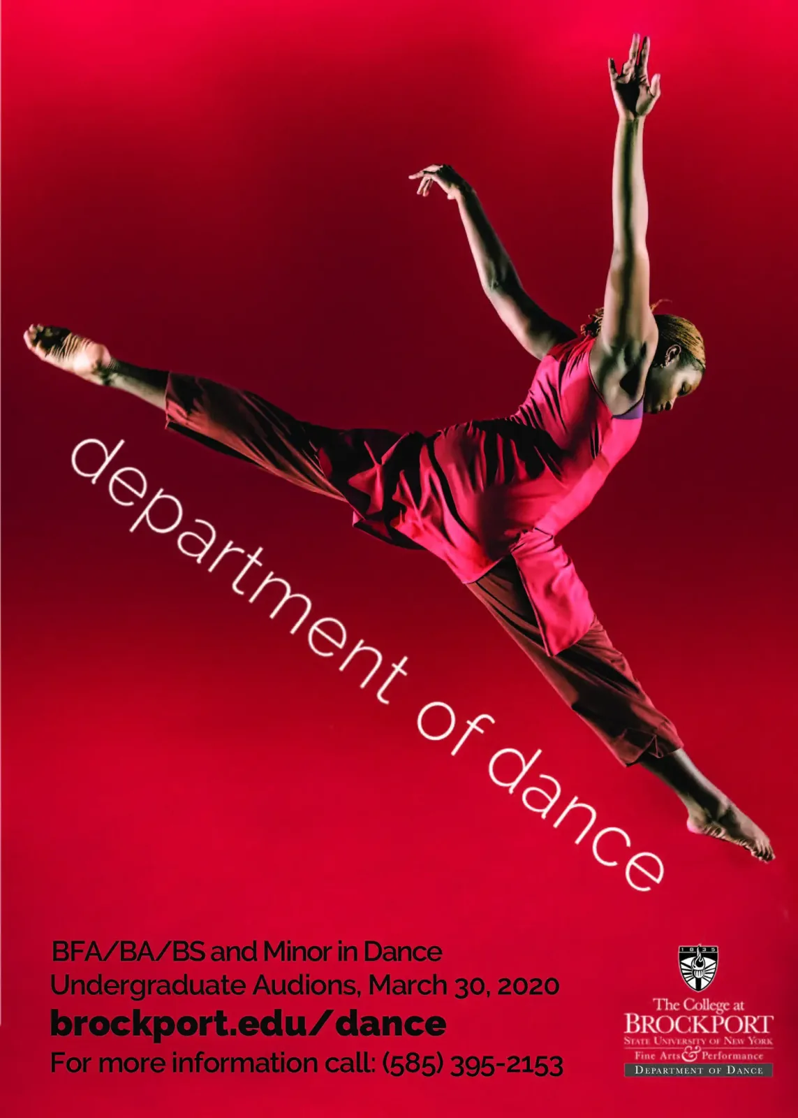 Department of Dance poster