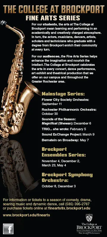 The College at Brockport Fine Arts Series programme